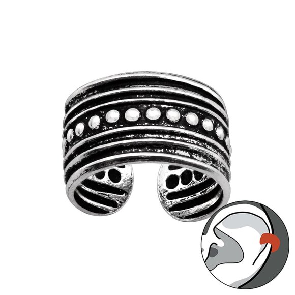 Sterling Silver Simple Ear Cuff​ - Picture 1 of 1